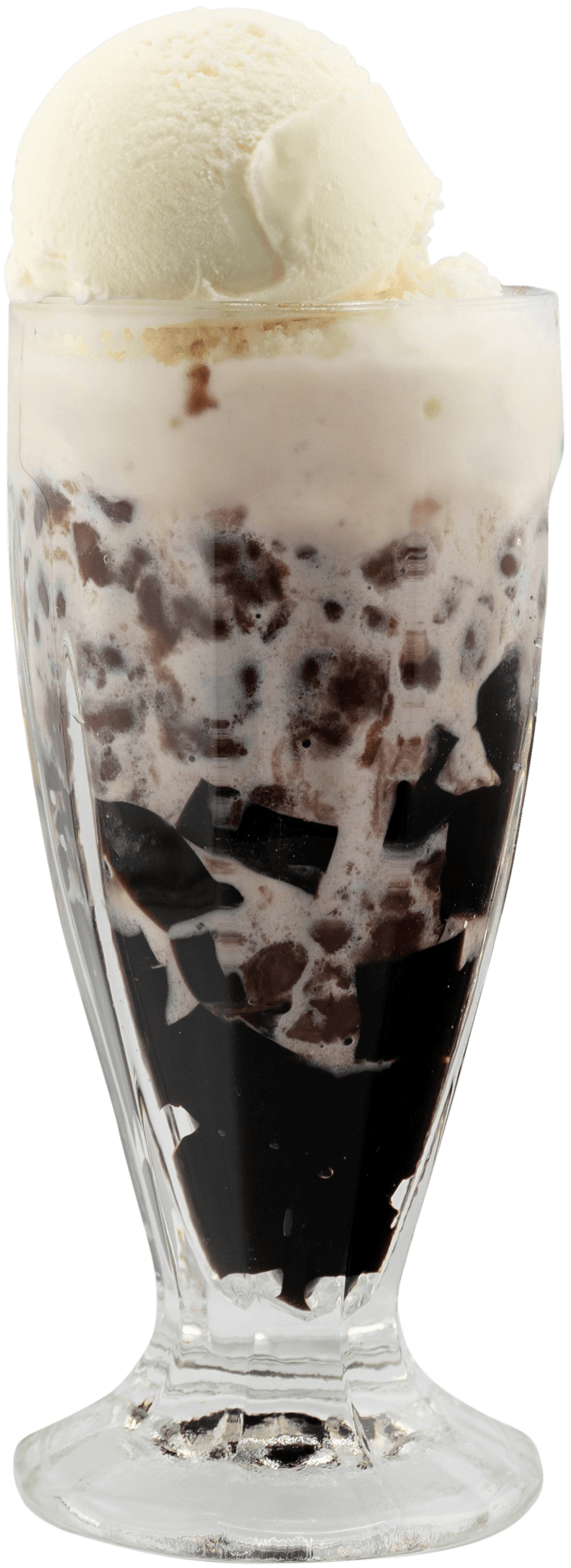 Grass jelly icy shaved ice dessert at 17˚C Café Vancouver