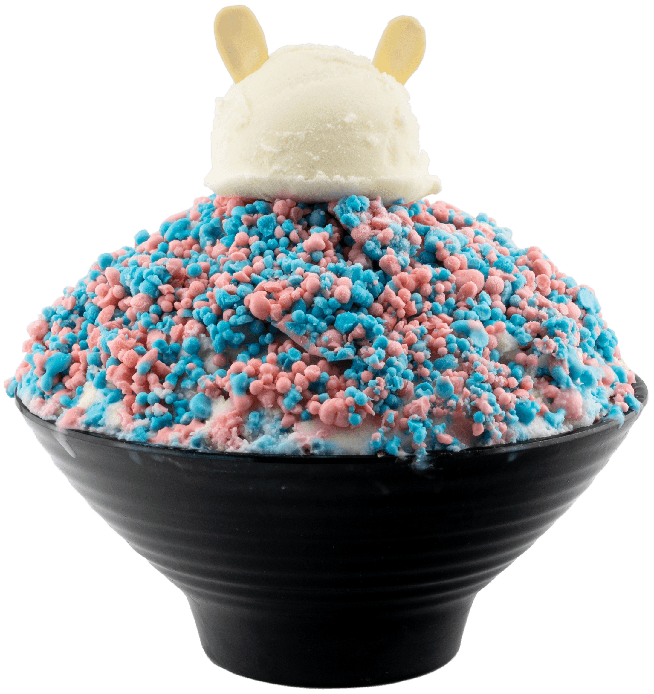 Mini Melt Ice Pot shaved ice dessert with chocolate soil at 17˚C Café Vancouver